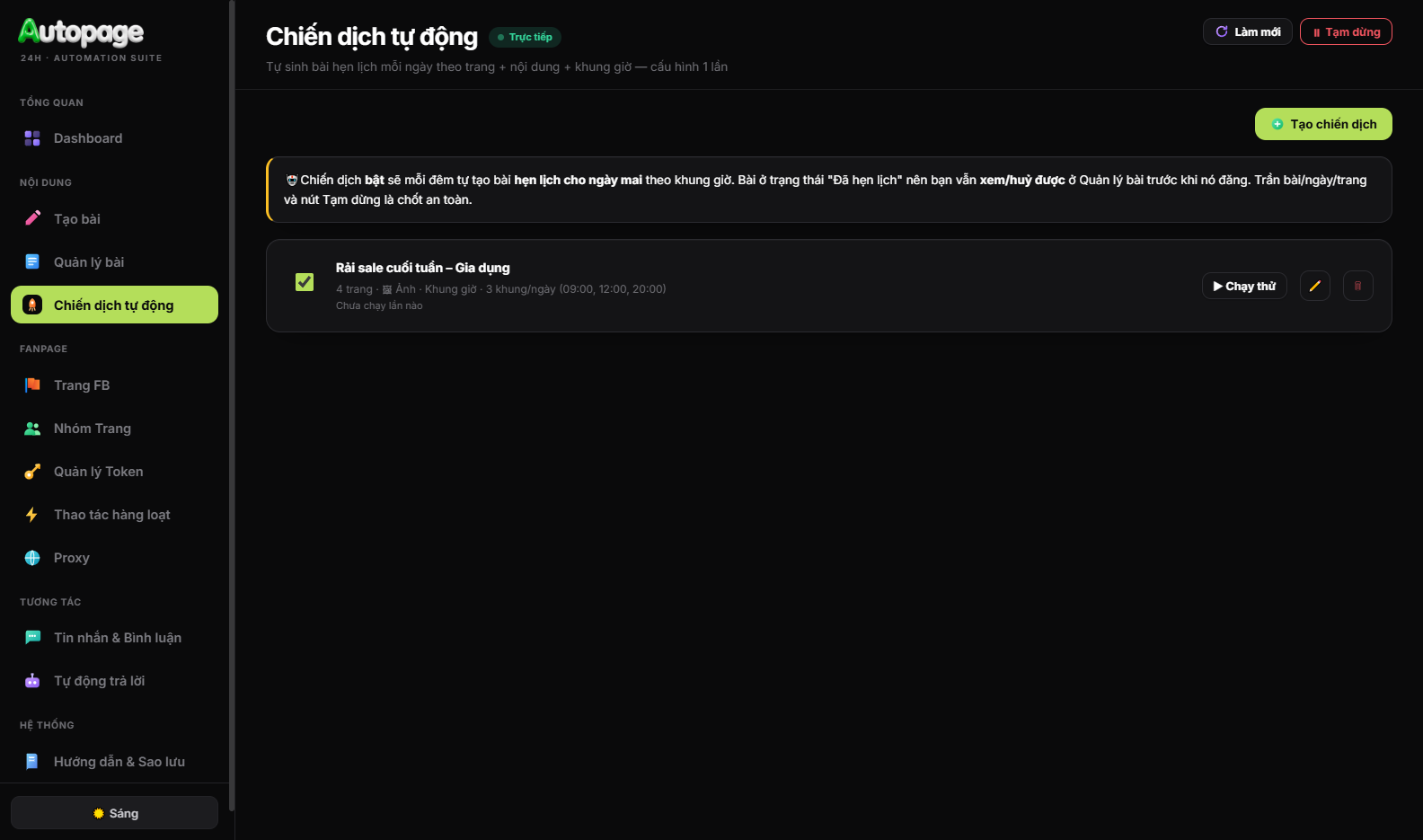 Chiến dịch tự động